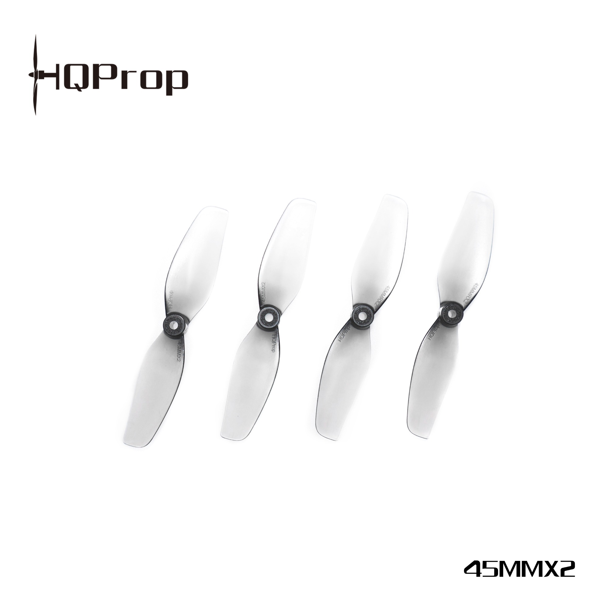HQProp HQ Micro Whoop Prop 1.8X1.4(45MM) Grey (2CW+2CCW)-Poly Carbonate-1.5MM Shaft - Image 1