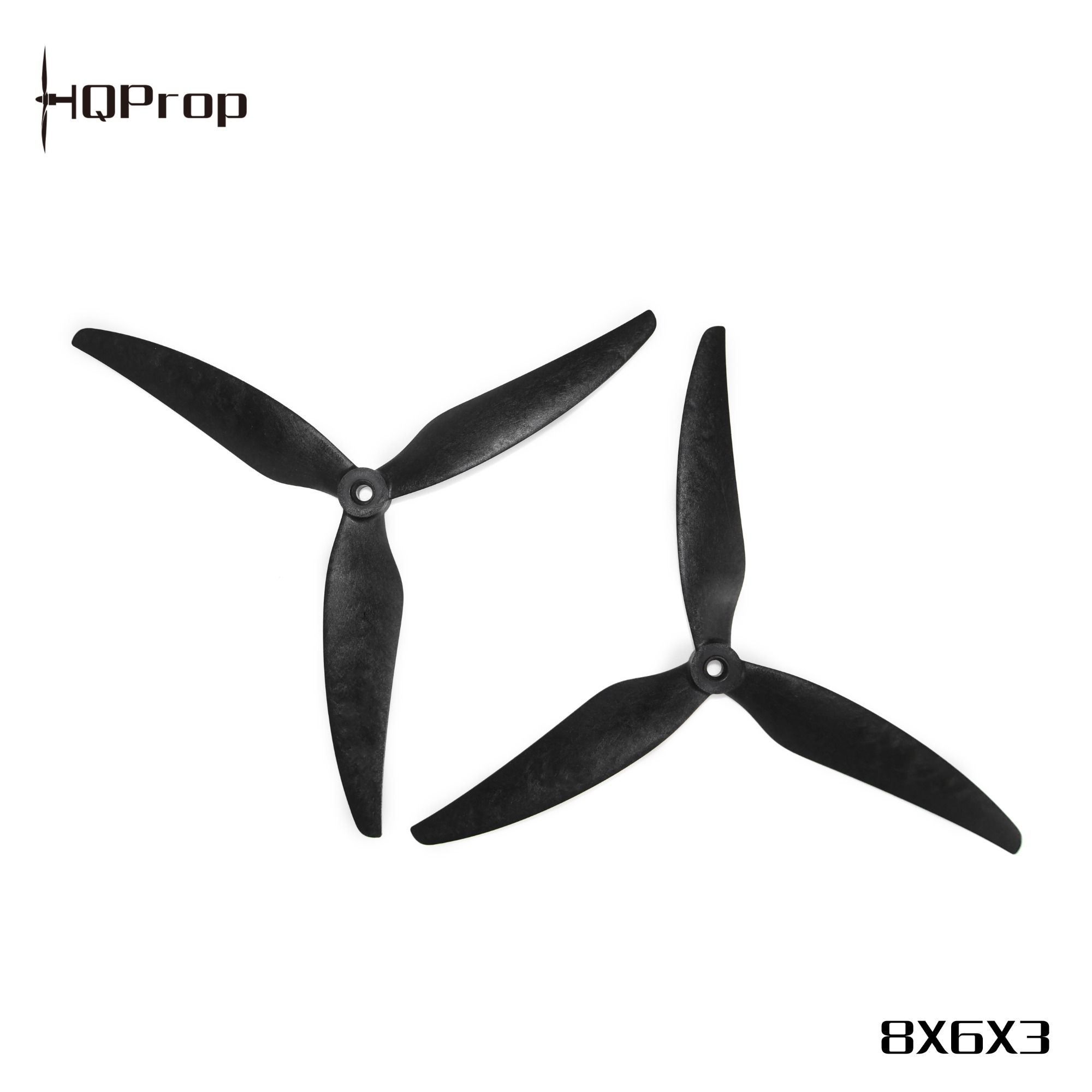 HQProp HQ MacroQuad Prop 8X6X3(2CW+2CCW) Black-Glass Fiber Reinforced Nylon - Image 1