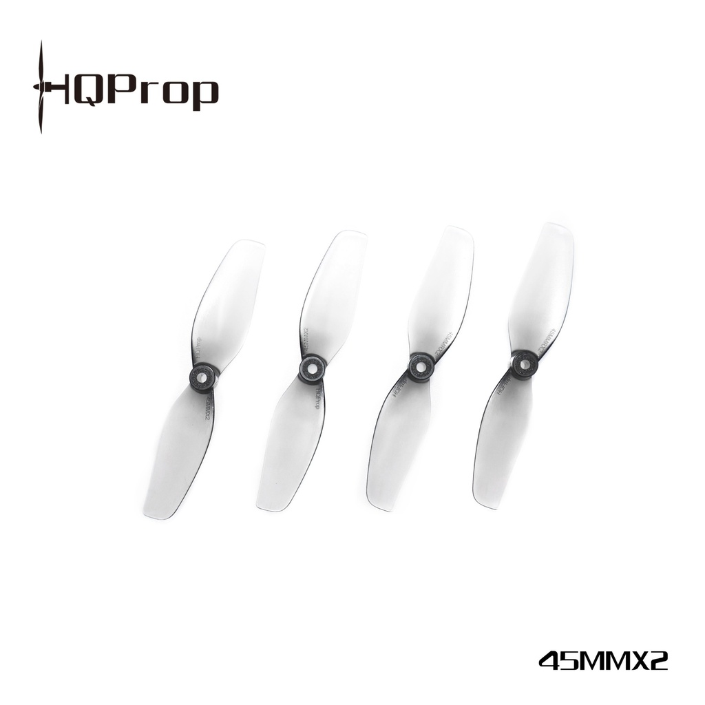 HQProp HQ Micro Whoop Prop 1.8X1.4(45MM) Grey (2CW+2CCW)-Poly Carbonate-1.5MM Shaft