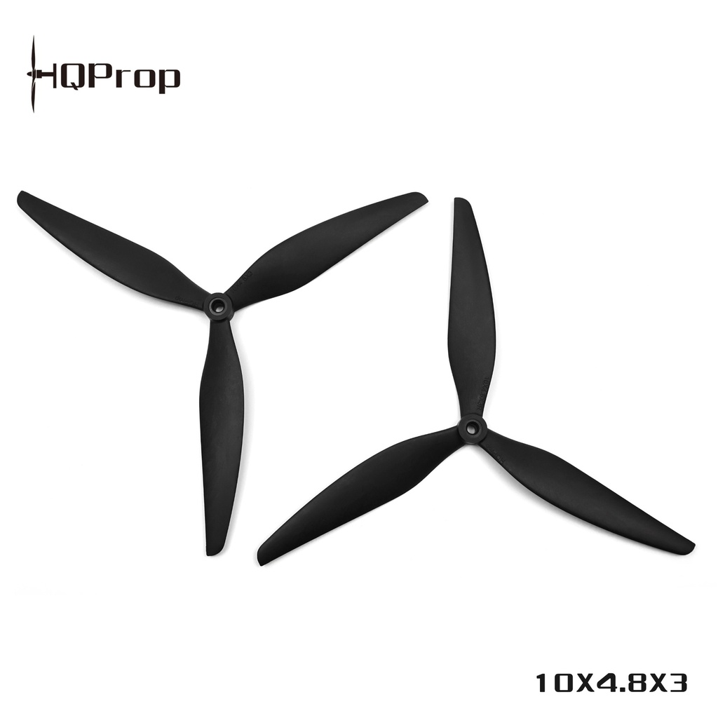HQProp HQ MacroQuad Prop 10X4.8X3(2CW+2CCW) Black-Glass Fiber Reinforced Nylon
