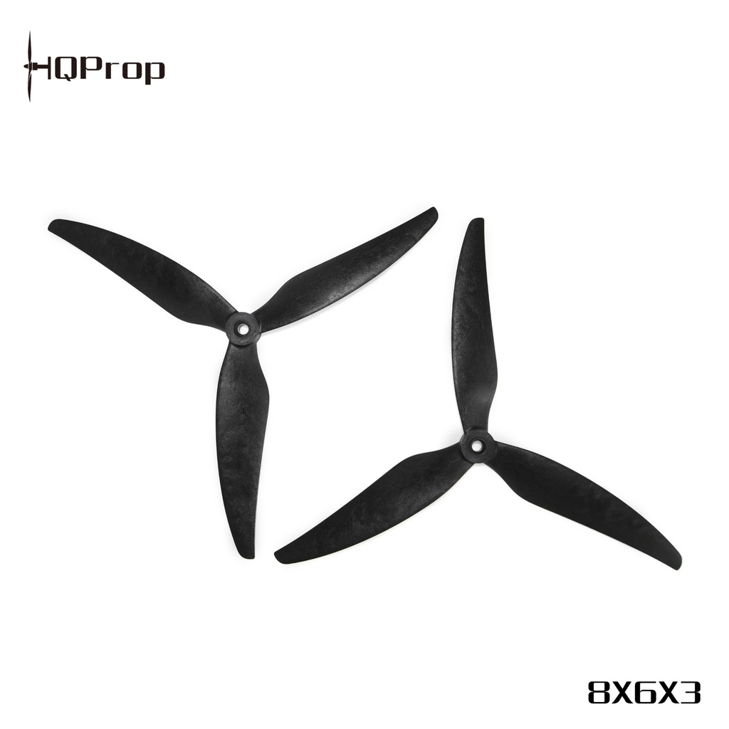 HQProp HQ MacroQuad Prop 8X6X3(2CW+2CCW) Black-Glass Fiber Reinforced Nylon